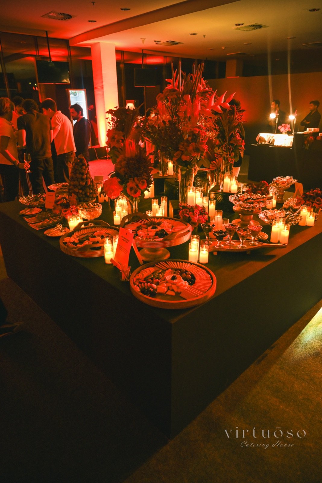 Guests moving through the display across all four evenings.